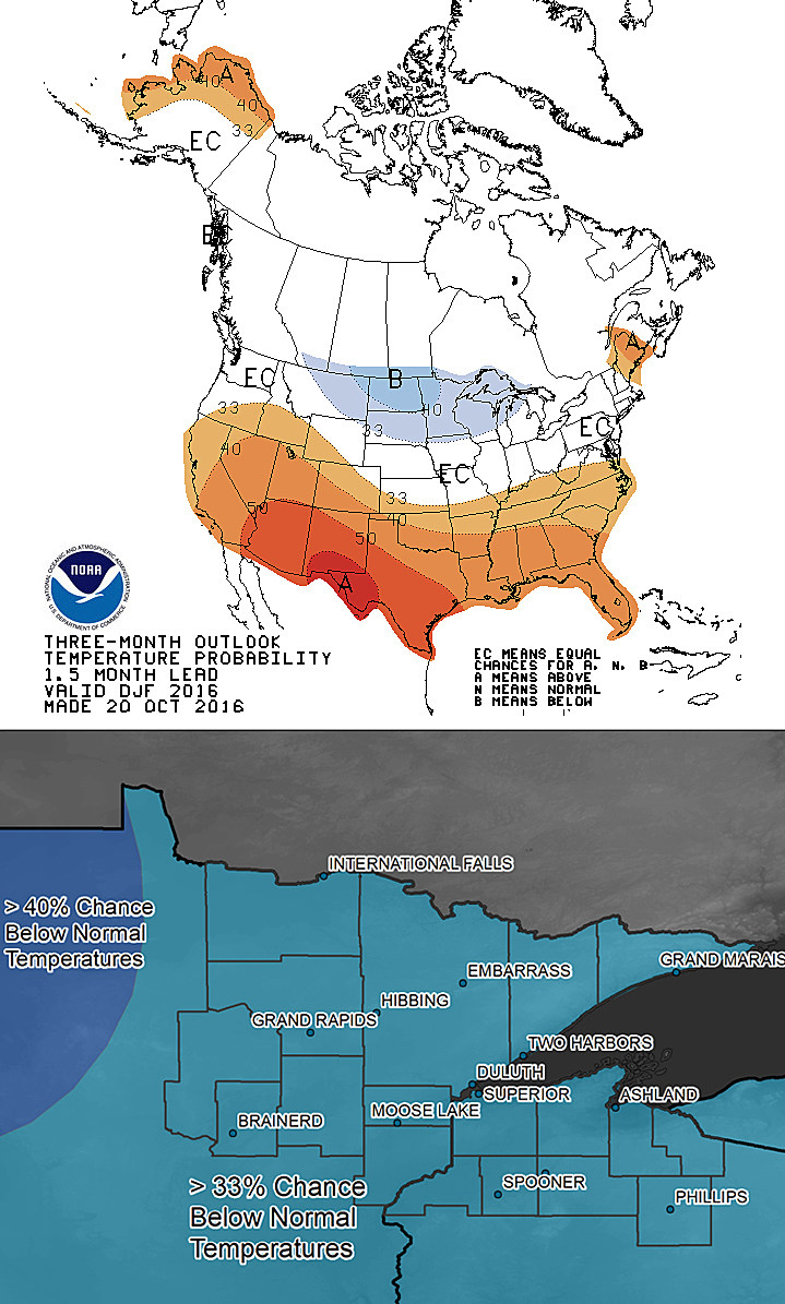 National Weather Service's Duluth Winter 2016-2017 Forecast